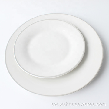 Bora 18pcs White Hotel Dinnerware Set.